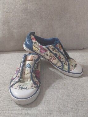 Coach Poppy Barrett Multi-Color Sneakers Women's Size 9 B